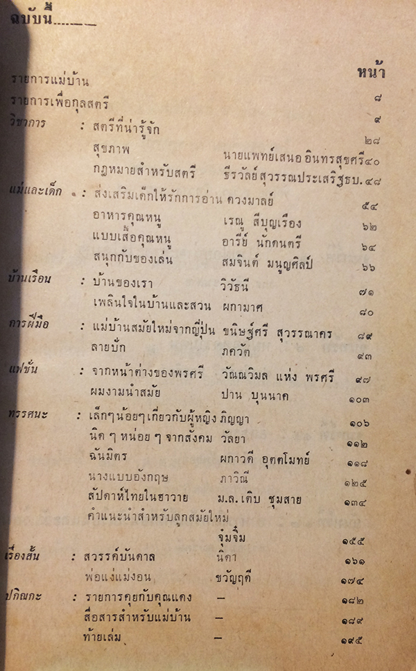 คู่มือแม่บ้านทางวิทยุและโทรทัศน์ ฉบับที่ 84 ปีที่ 8 กรกฎาคม 2511