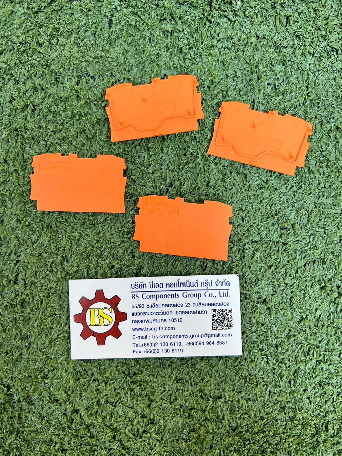 WAGO : End and intermediate plate; orange