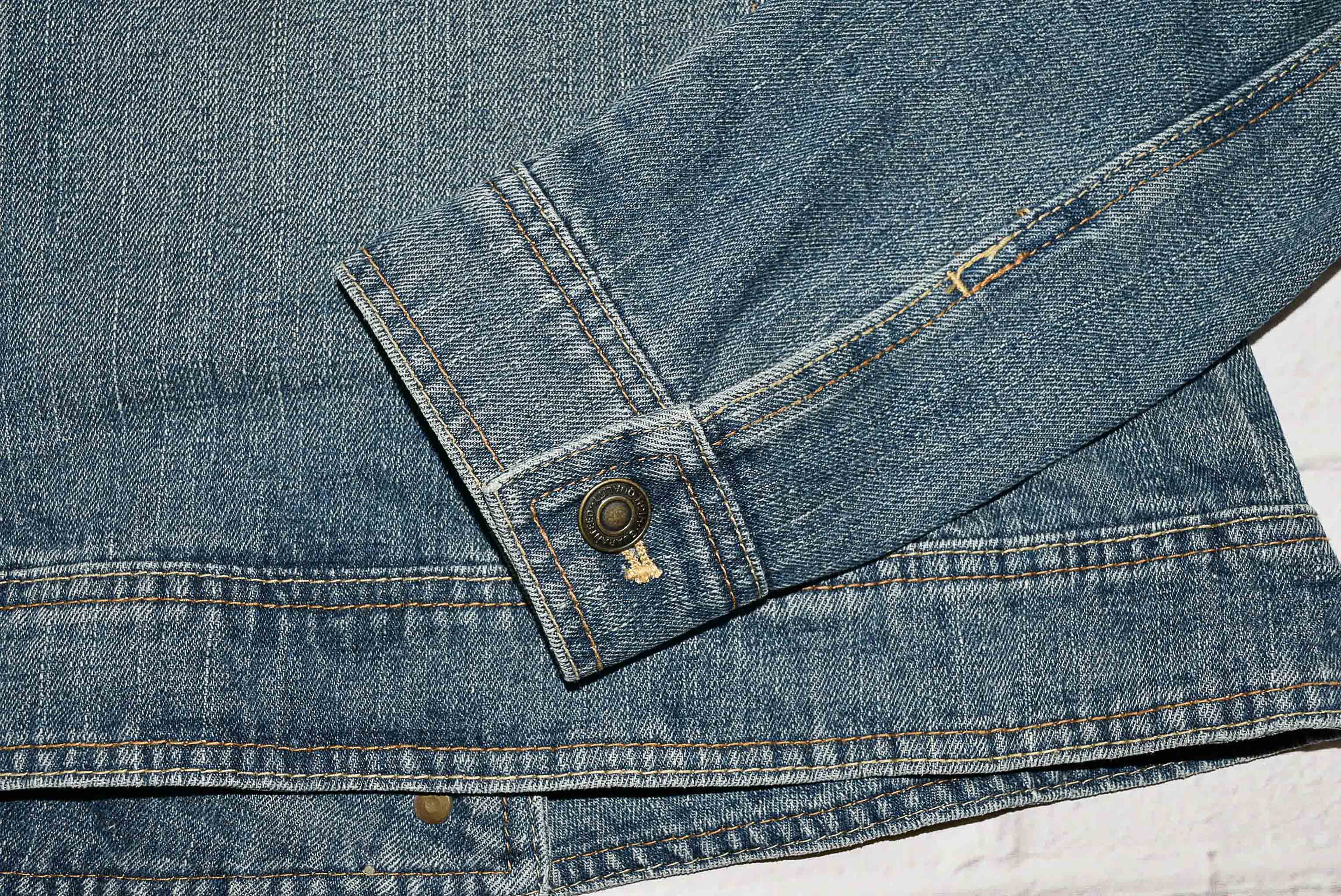 CRAZY ANCBI อกจริง 37 ไซส์ M เสื้อแจ็คเก็ตยีนส์ แขนยาว ผู้หญิง แต่งขาด ทรงสวยใส่สบาย เนื้อผ้านุ่มใส่สบาย