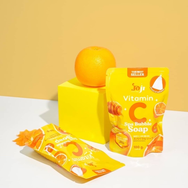 Joji Vitamin C Spa Bubble Soap 100 g โจจิ สบู่วิตามินซี
