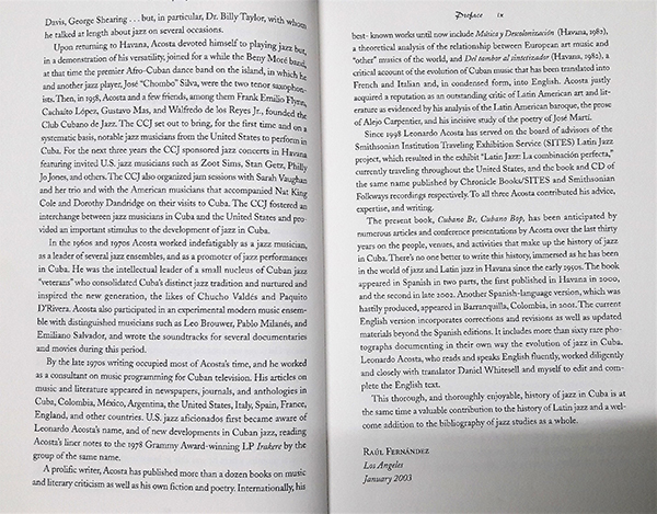 Cubano be, Cubano Bop : One Hundred Years of Jazz in Cuba