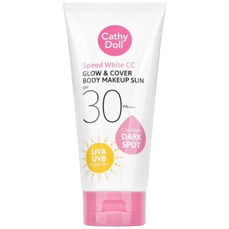Cathy Doll CC GLOW & COVER BODY MAKEUP SUN SPF30 PA+++ 138ML.เคที่ดอลล์ ซีซี ผิวกาย