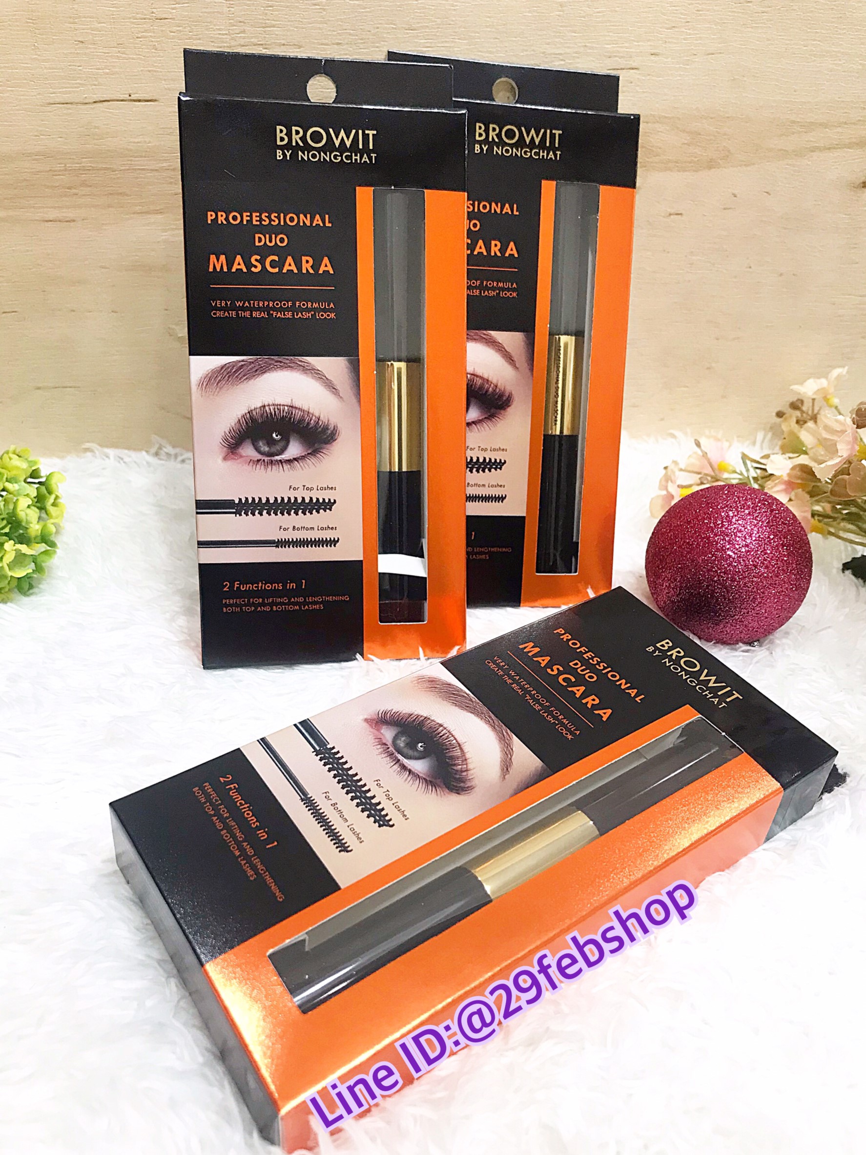 Browit By Nongchat Professional Duo Mascara #Sexy Black 4g+4g