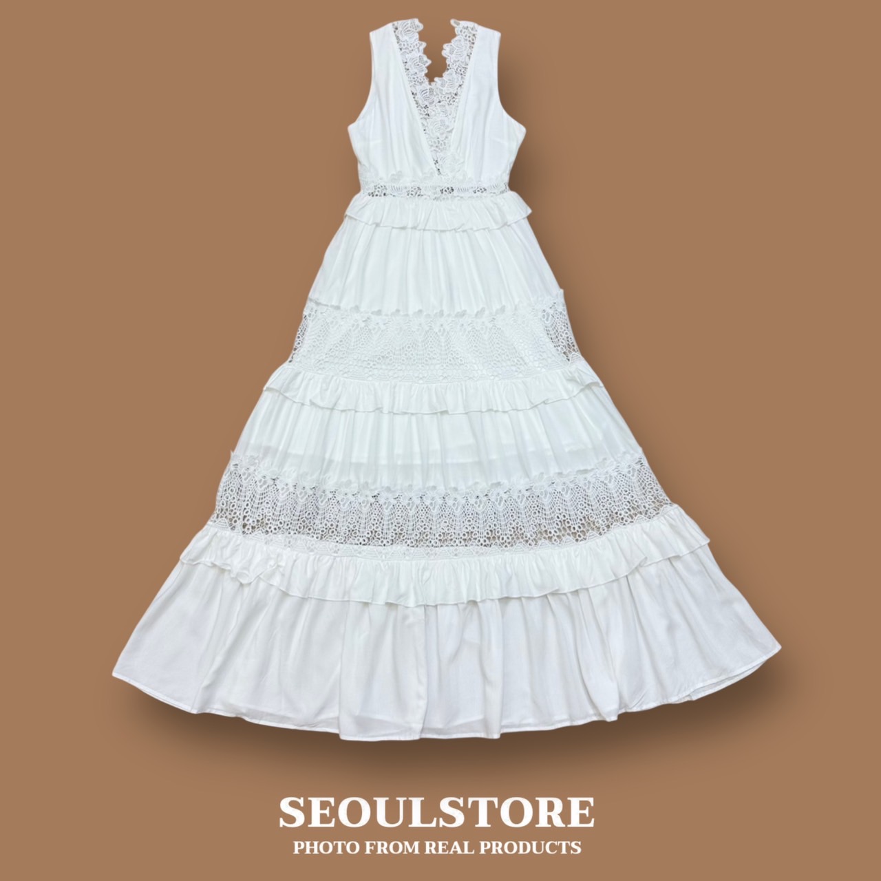 🇰🇷𝐁𝐲 𝒔𝒆𝒐𝒖𝒍𝒔𝒕𝒐𝒓𝒆 𝐃𝐞𝐭𝐚𝐢𝐥 :ความสวยหรูที่จับต้องได้ เดรสยาวสไตล์ ลัคชูรี่ มีความสวยด้วยเนื้อผ้าตัดต