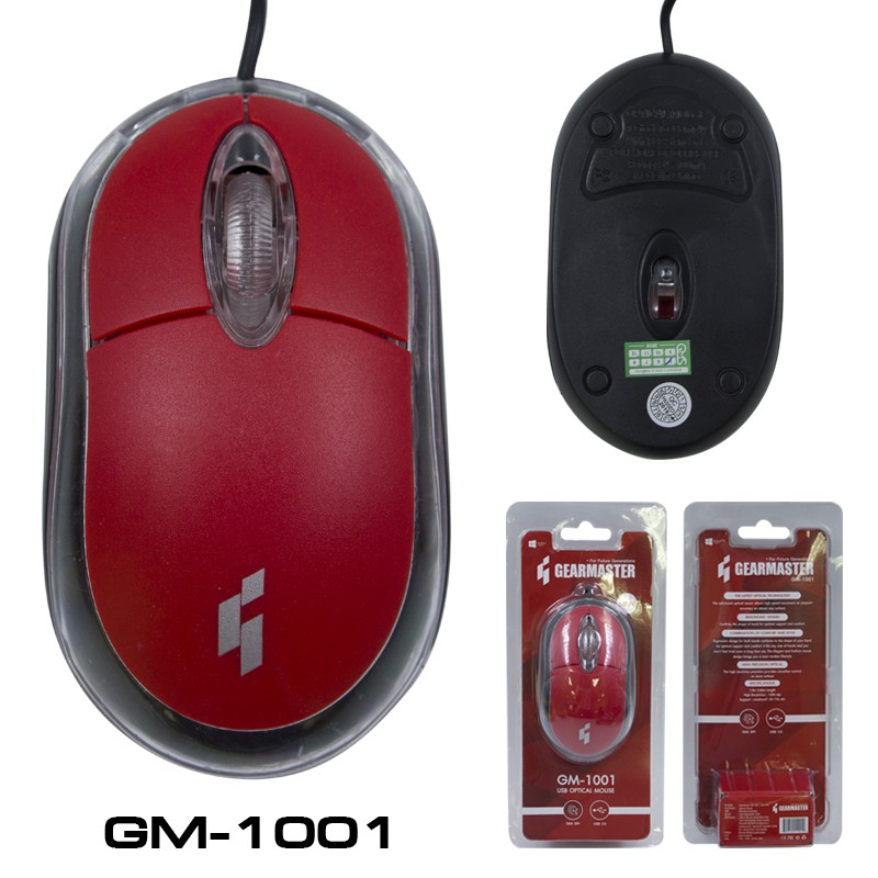 GM-1001 MOUSE GEARMASTER คละสี GM-1001 MO-GM-OU-1001x