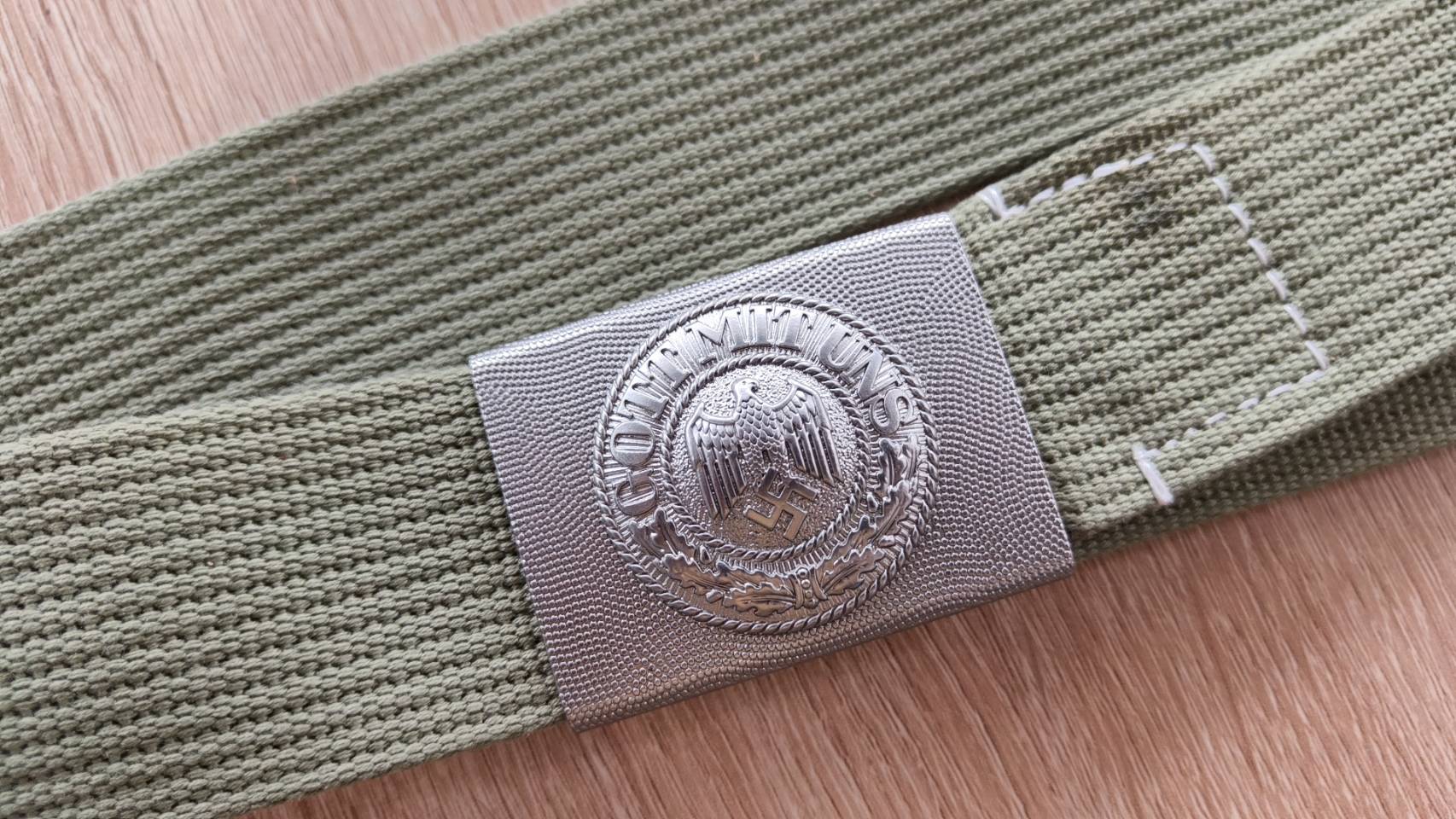 เข็มขัดทหารเยอรมัน ผ้าใบ Afrika canvas belt