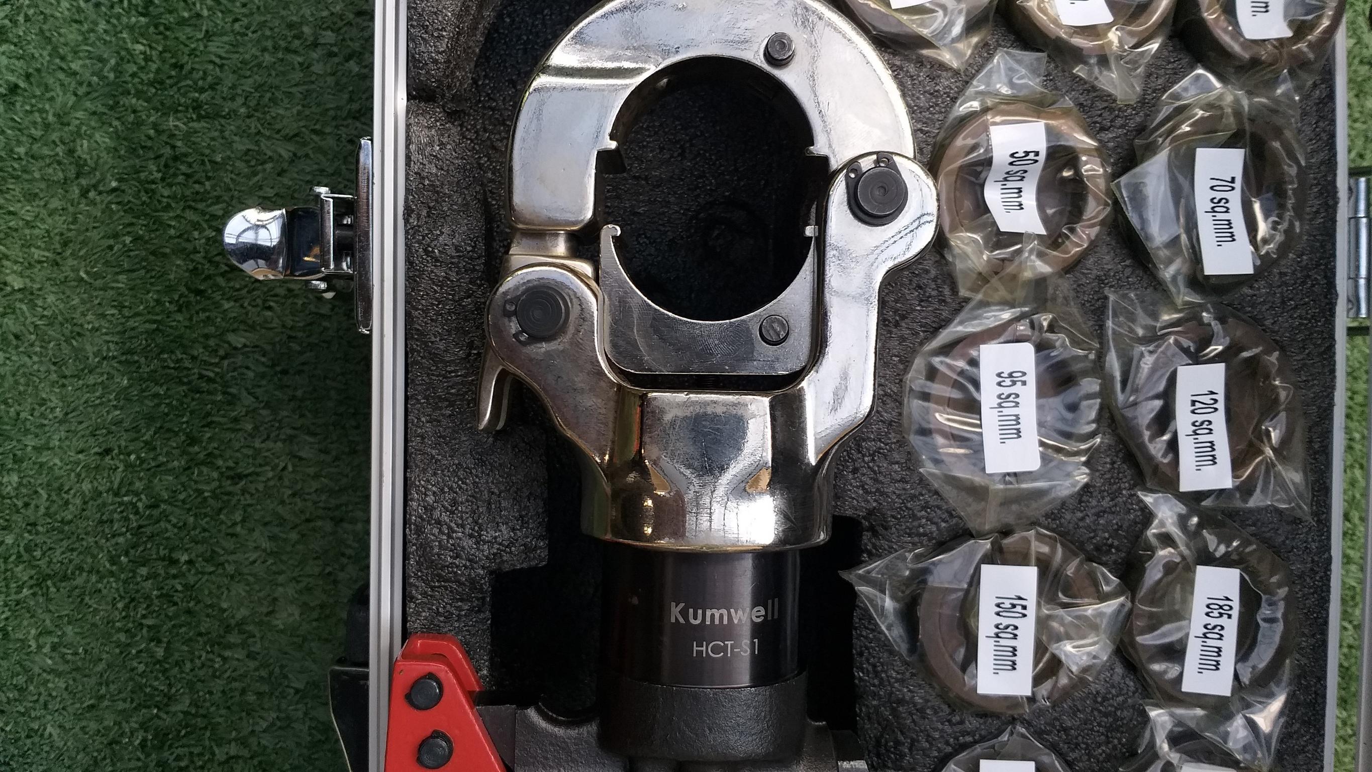 Kumwell : Hydraulic Crimping Tool HCT-S1 Crimping force 60 KN Stroke 17mm. Length 460mm.