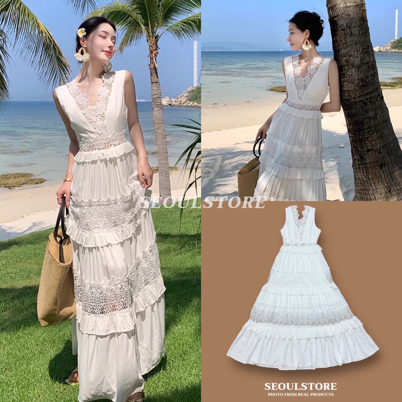 🇰🇷𝐁𝐲 𝒔𝒆𝒐𝒖𝒍𝒔𝒕𝒐𝒓𝒆 𝐃𝐞𝐭𝐚𝐢𝐥 :ความสวยหรูที่จับต้องได้ เดรสยาวสไตล์ ลัคชูรี่ มีความสวยด้วยเนื้อผ้าตัดต