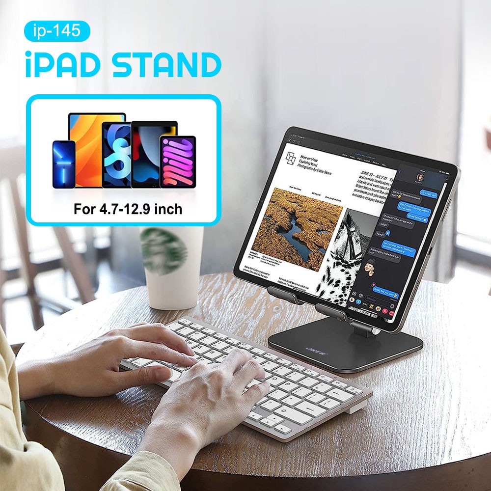 IP-145 OKER IPAD STAND ที่วาง tablet/มือถือ วัสดุแข็งแรงเป็นอลูมิเนียม HL-MB-ST-IP145