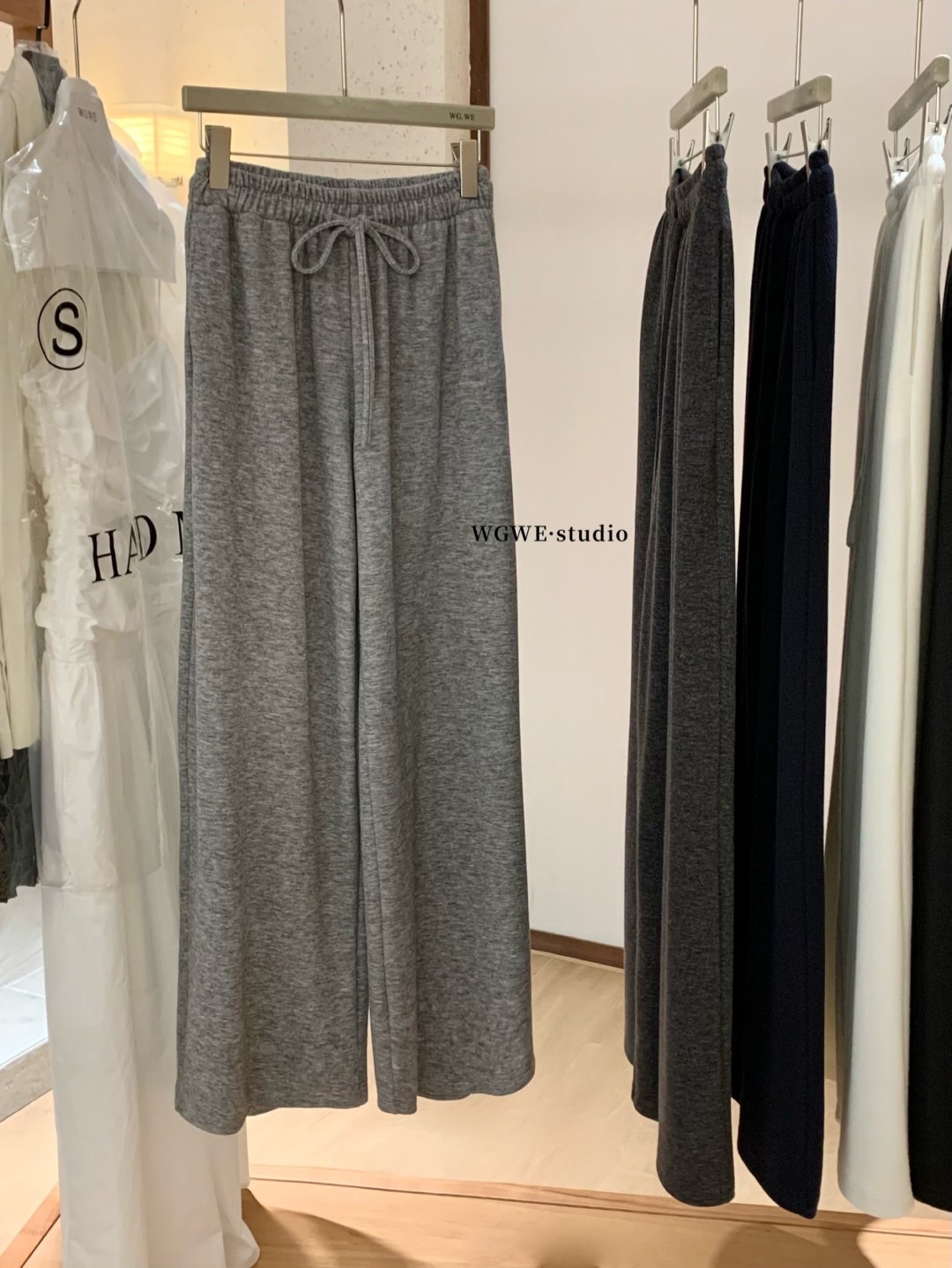 || GB SHOP ||| 7668# กางเกงขายาวมีเชือกรูดช่วงเอว เนื้อผ้าดี งานสวย