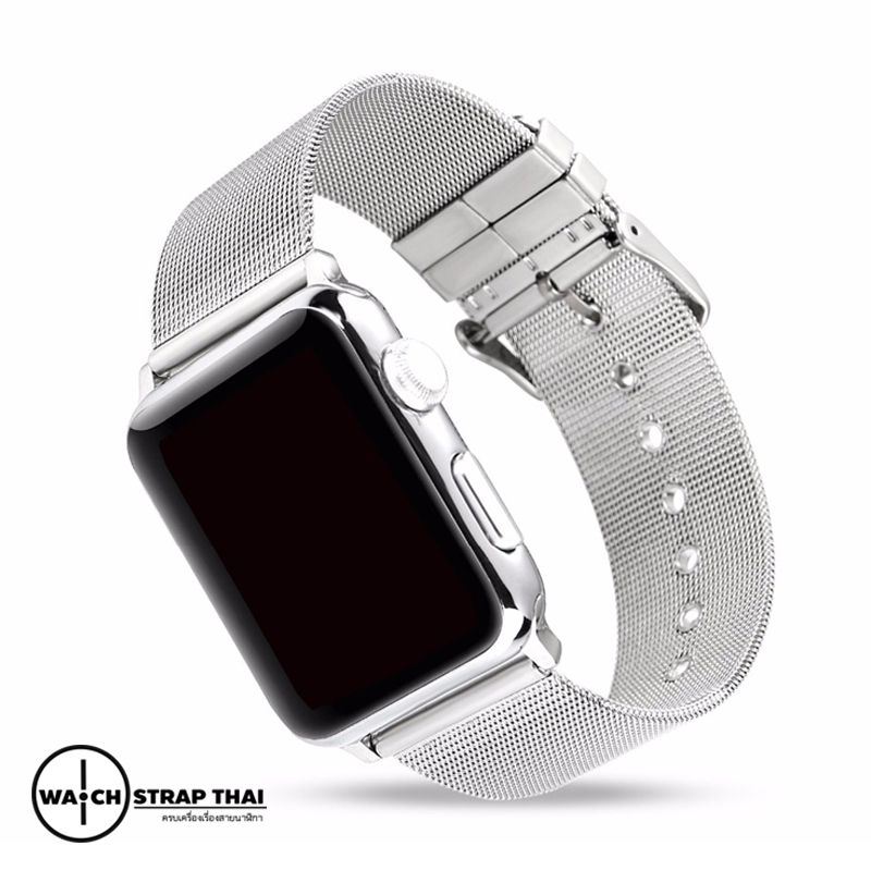 สายนาฬิกา Apple Watch สแตนเลท Stainless Apple watch strap SILVER ขนาด 38 mm , 42 mm