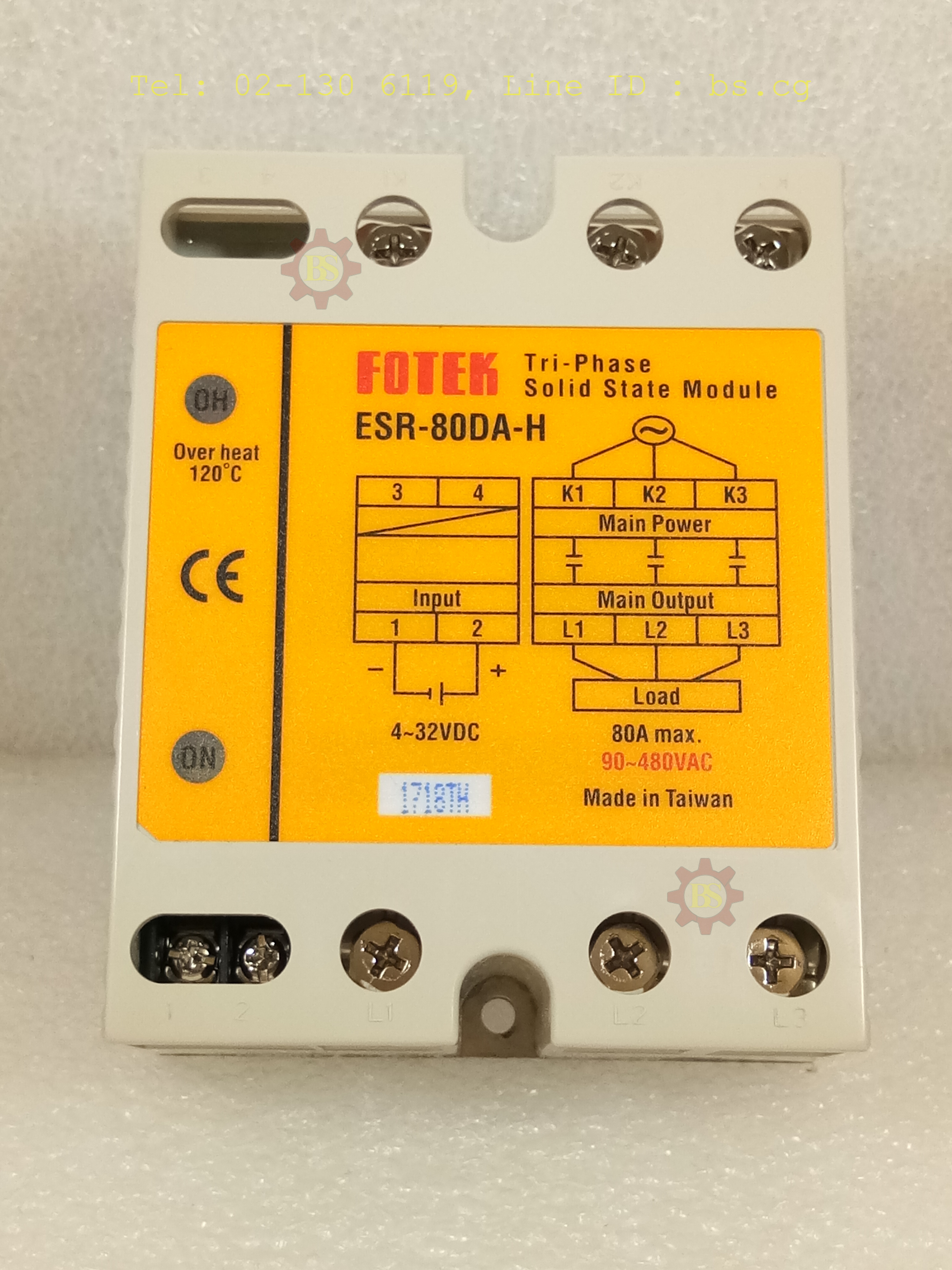 FOTEK : Solid State Module Tri-Phase ESR-80DA-H