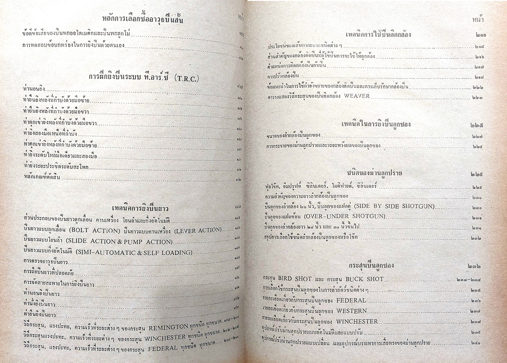 เทคนิคการใช้อาวุธปืน