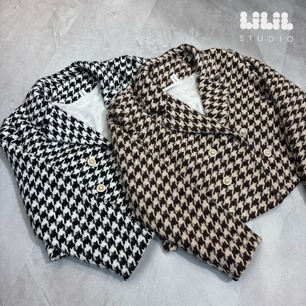 เสื้อคลุมผ้าทวีตลายชิโนริ งานผ้าดี ตัดเย็บดี แบบสวย ใส่ชิวๆ #ต้องมีค่ะ