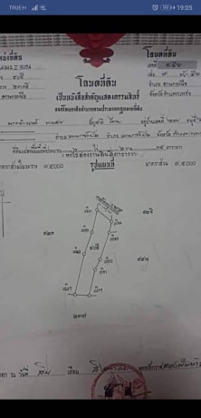 ด่วนขายที่ดินสวยราคาถูกติดถนนใหญ่ใกล้ที่ว่าการอำเภอลานกระบือและโลตัส 900 เมตร 6 ไร่2 งาน 14ตรว.