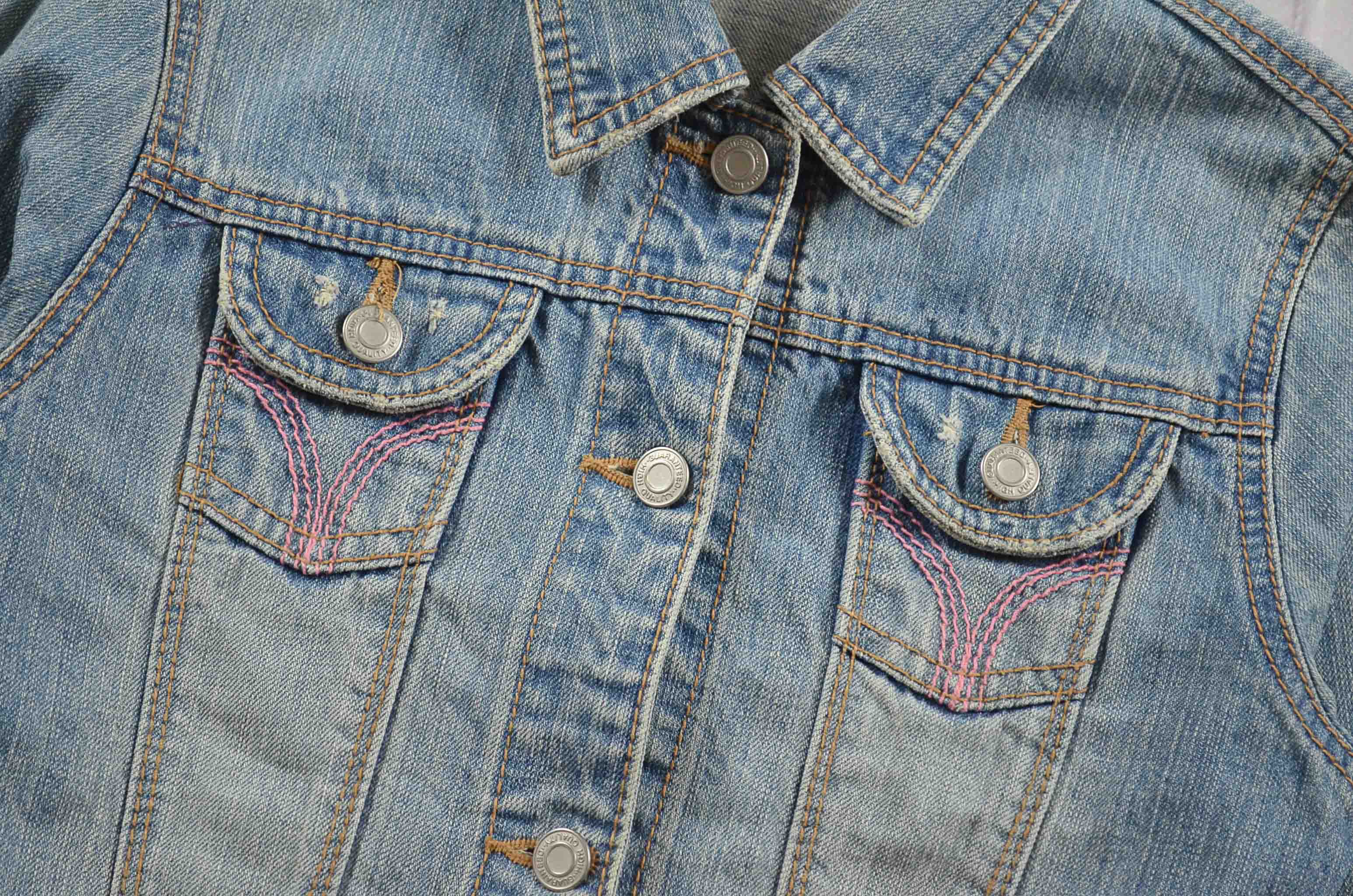 CLEF DESOL อกจริง34' (S) เสื้อแจ็คเก็ตยีนส์ เสื้อยีนส์แขนยาวหญิงชาย ทรงสวยน่ารักใส่สบาย