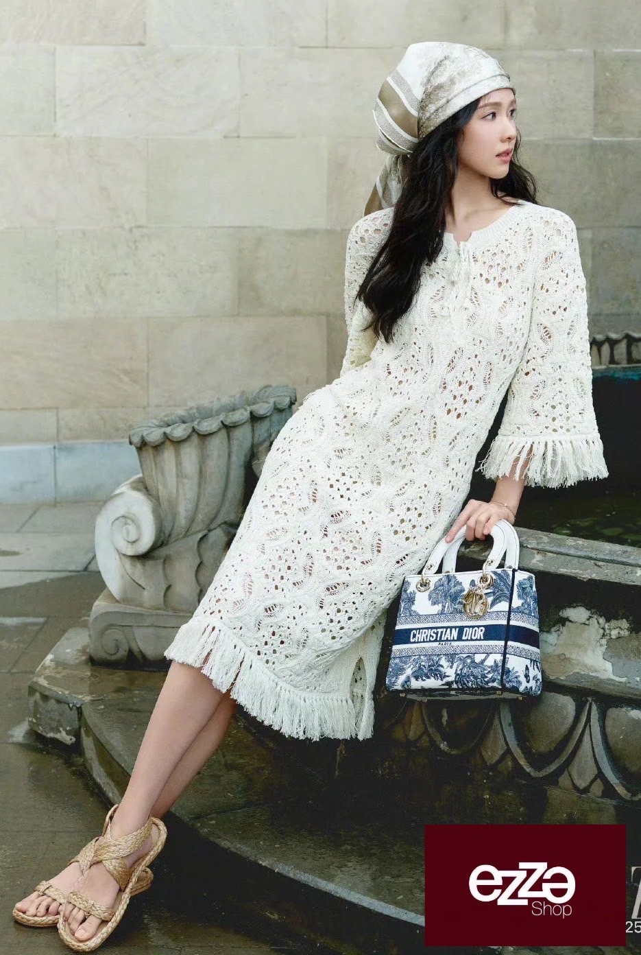 เดรสถักโครเชร ลายสวยมาก เรียบหรูดูไฮ งานสวยไฮเอ็น