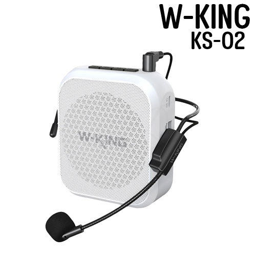 W-KING KS02 ลำโพงขยายเสียง แบบพกพา ไมค์ช่วยสอน ใช้งานแบบ Bluetooth ลำโพงพกพา ลำโพงบูลทูธ SP-MJ-MN-KS02X