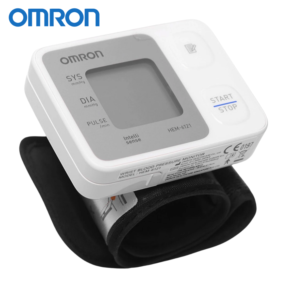 Omron HEM-6121 เครื่องวัดความดันโลหิตดิจิตอล ทางข้อมือ