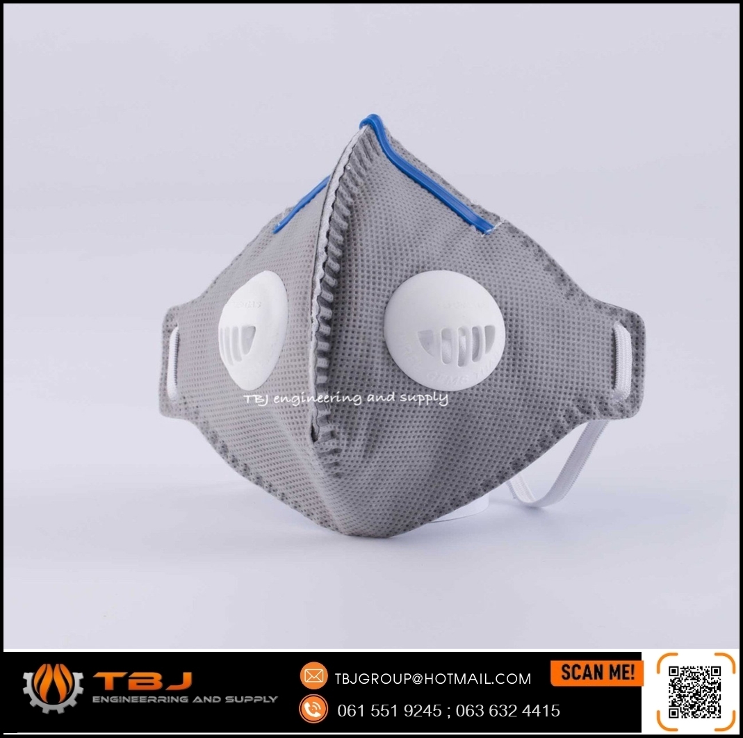 หน้ากากแบบมีคาร์บอน 2 วาล์ว #TG-25SV