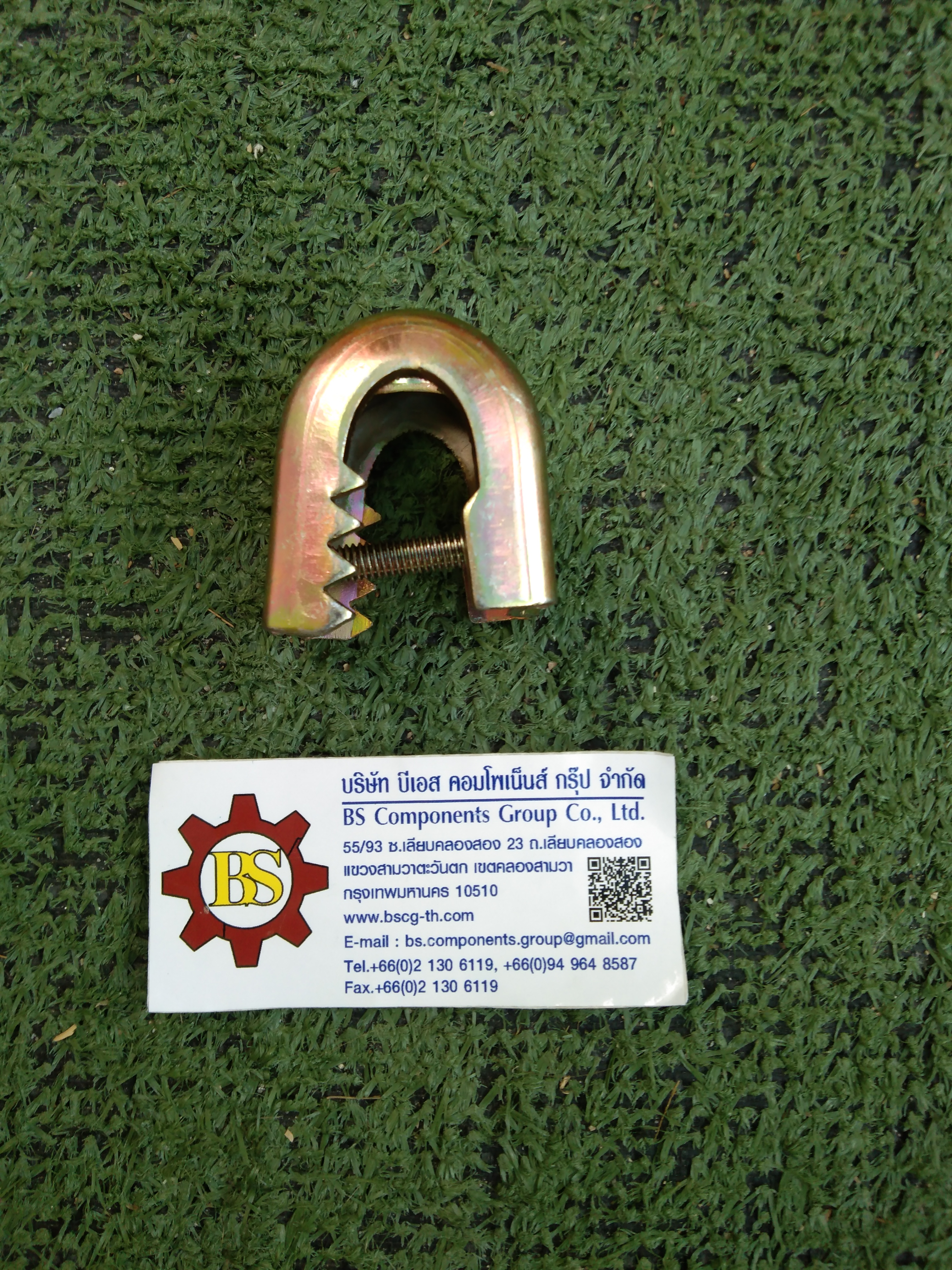 แคล้มฟันจระเข้ เบอร์ 1 ชุบรุ้ง (beam clamp) 1-16mm.