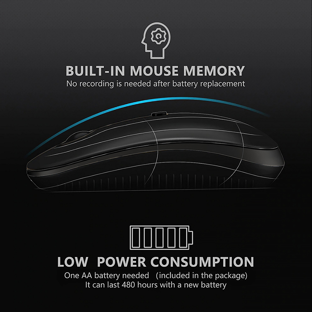 i330 OKER BLUETOOTH +WIRELESS MOUSE MO-OK-WL-330XX