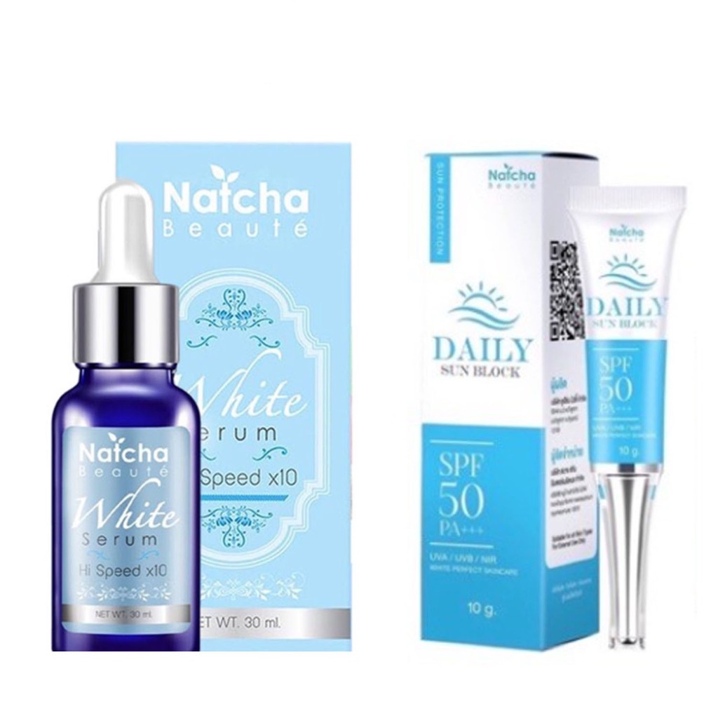 เซรั่มนัชชา & กันแเดดณัชชา ลด ฝ้า กระ จุดด่างดำ ขนาด 30 ml Natcha