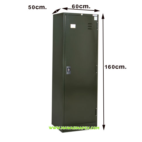 ตู้เสื้อผ้าเหล็กบานเดี่ยว WD64SMPB-62