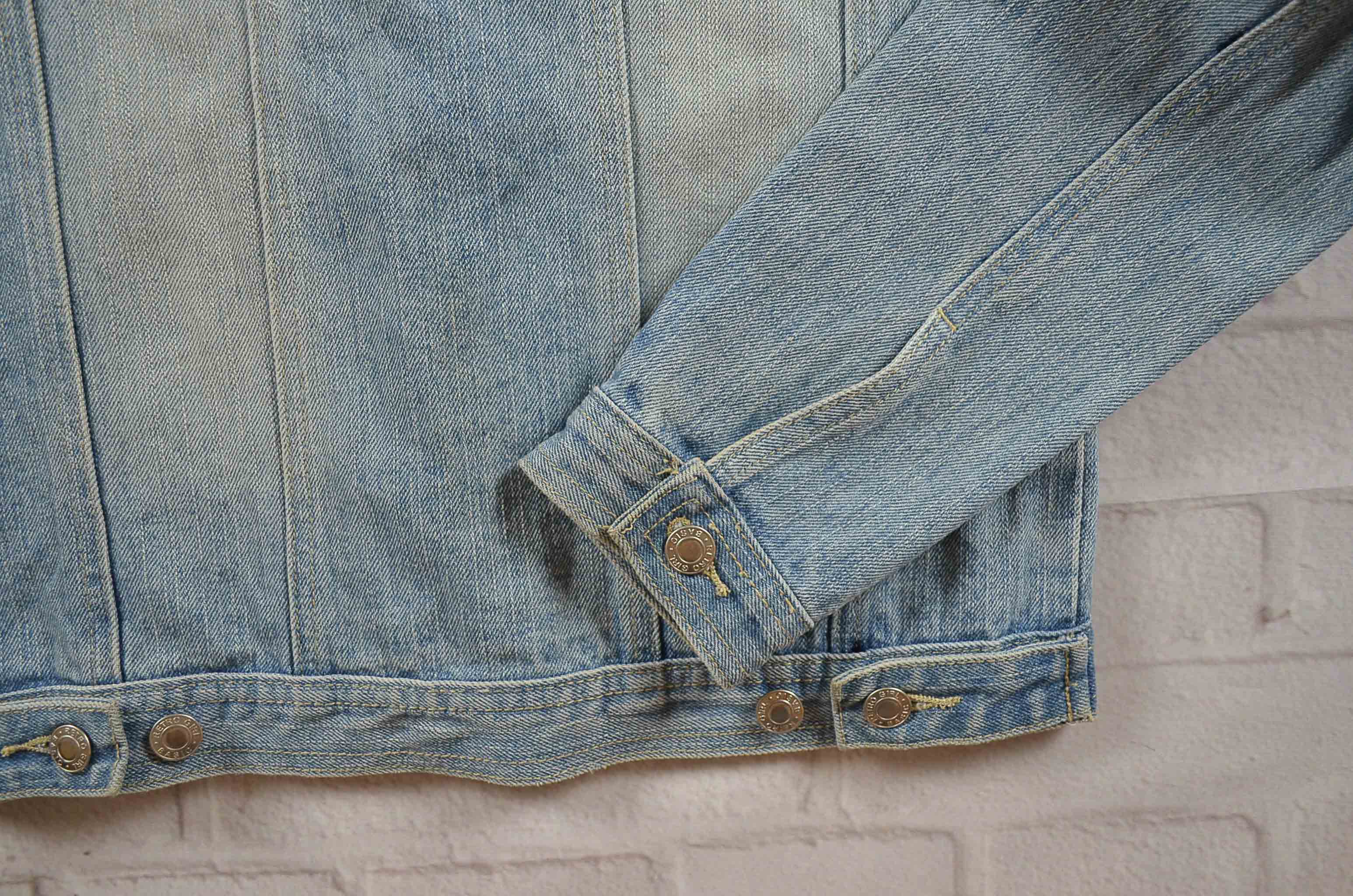 rashka อกจริง36' (S) เสื้อแจ็คเก็ตยีนส์ เสื้อยีนส์แขนยาวหญิงชาย ยีนส์แต่งขาด ผ้านุ่มใส่สบาย มีเป๋าข้างเป๋าใน