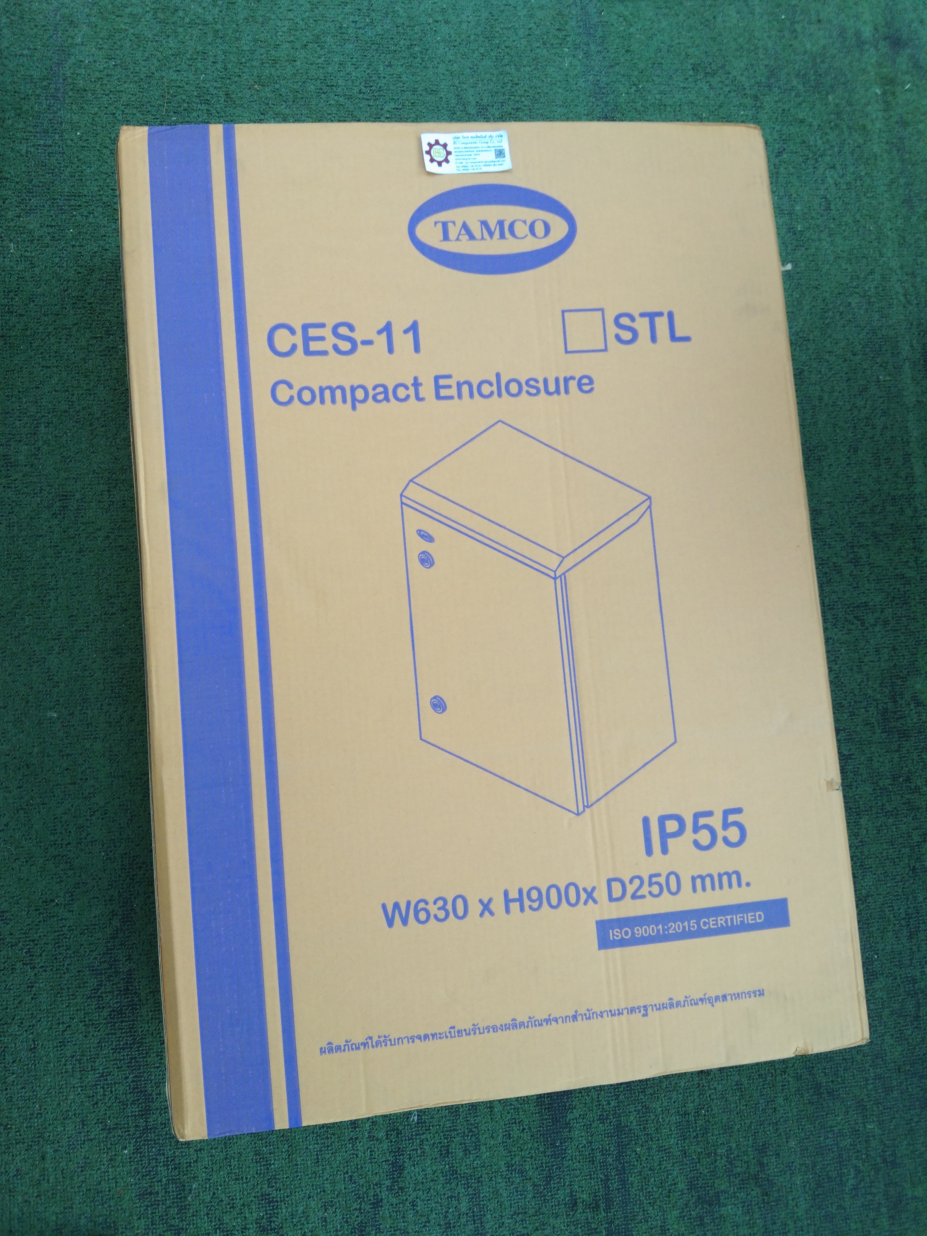 TAMCO : ตู้เหล็กมีหลังคาฝา1ชั้น CES-11 W630xH900xD250mm.