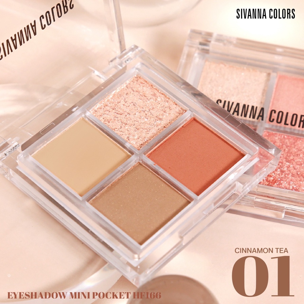 Sivanna Eyeshadow Mini Pocket HF166 มินิ อายแชโดว์ 5.6กรัม ซีวันนา