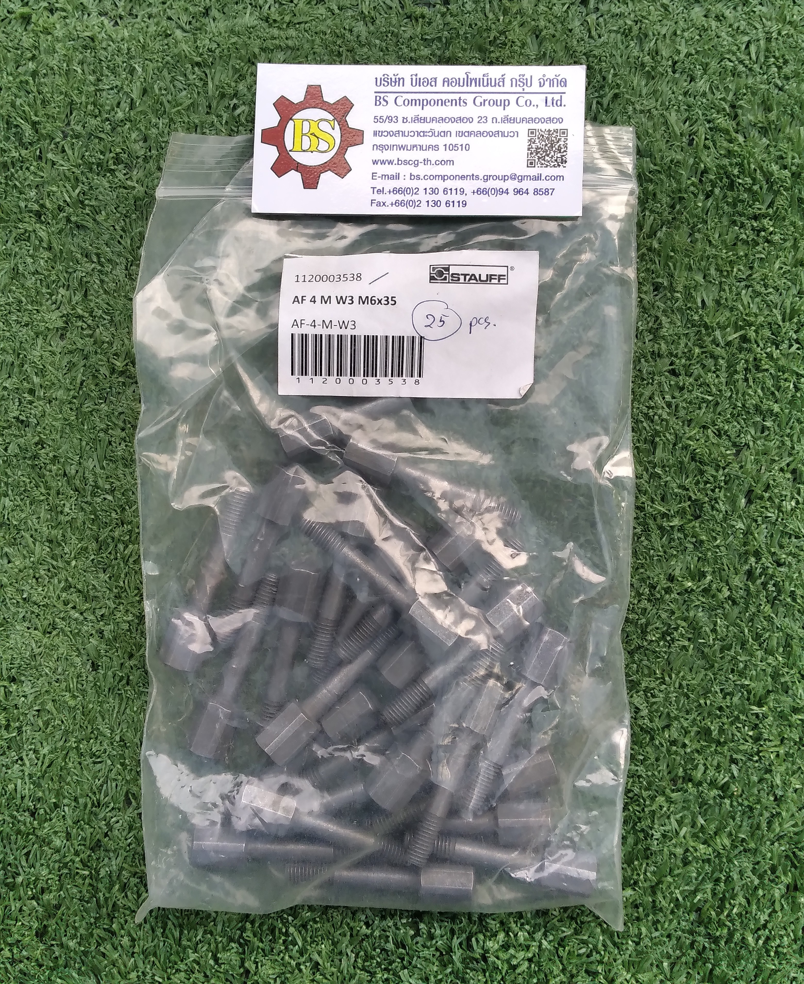 STAUFF : AF-4-M-W3 : Stacking Bolt Gr.4 (AF-1/1a/1D-M-W3),Carbon Steel with Zinc/nickel-plated