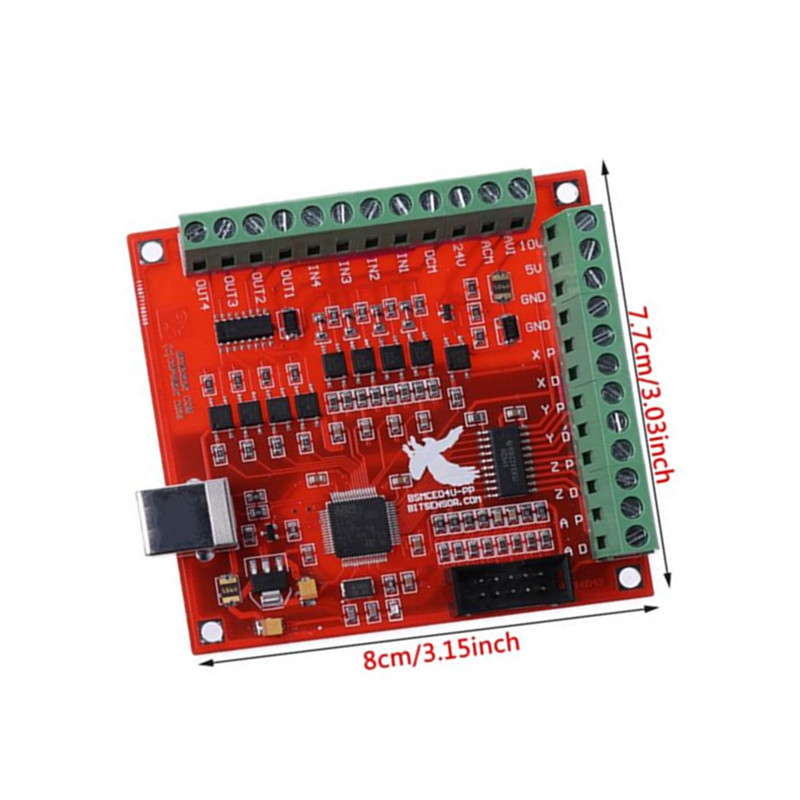USB MACH3 100Khz Breakout Board 4 Axis + USB Cable + Manual CD