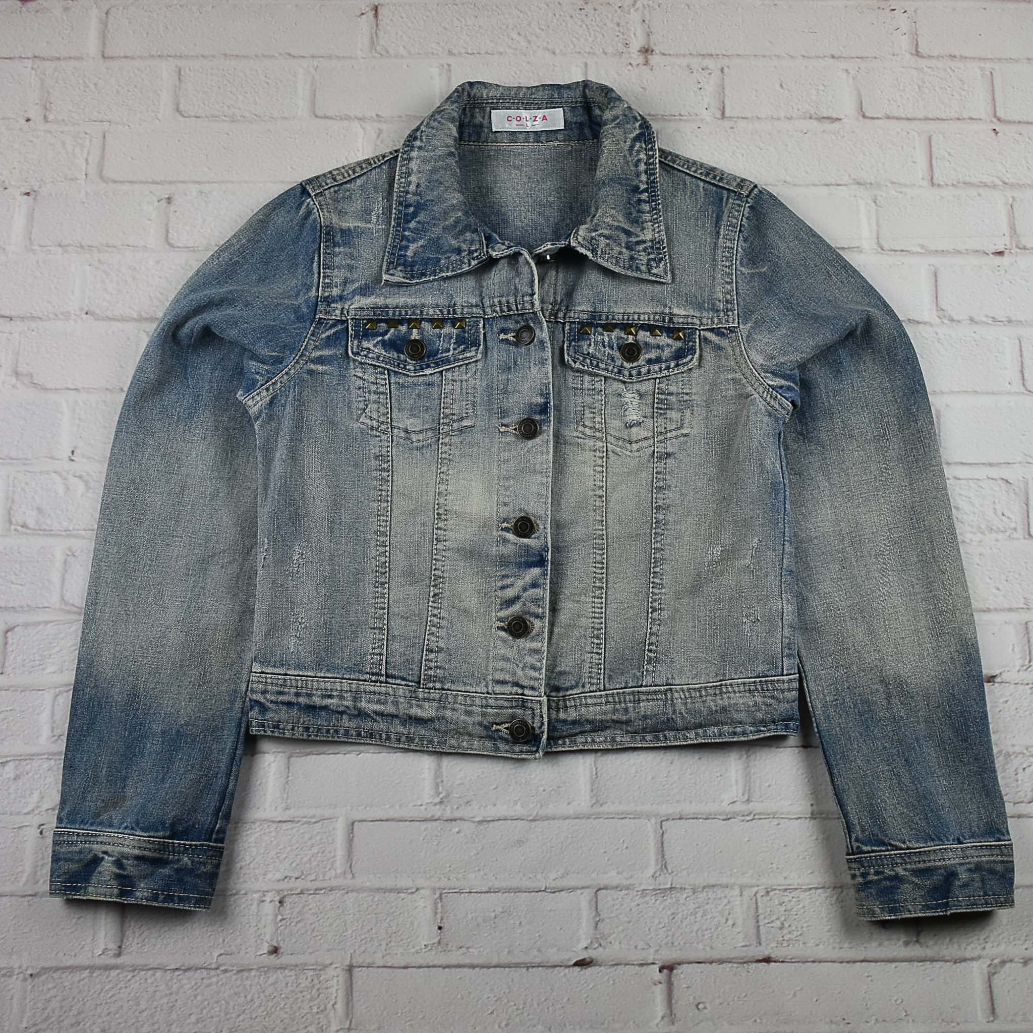 "เสื้อเด็ก" C.O.L.Z.A อกจริง 33 ไซส์ 150 เสื้อแจ็คเก็ตยีนส์ แขนยาว เด็กหญิงชาย สีฟอกซีด สวยเก๋ มีสไตล์ ใส่คลุมกันแดด