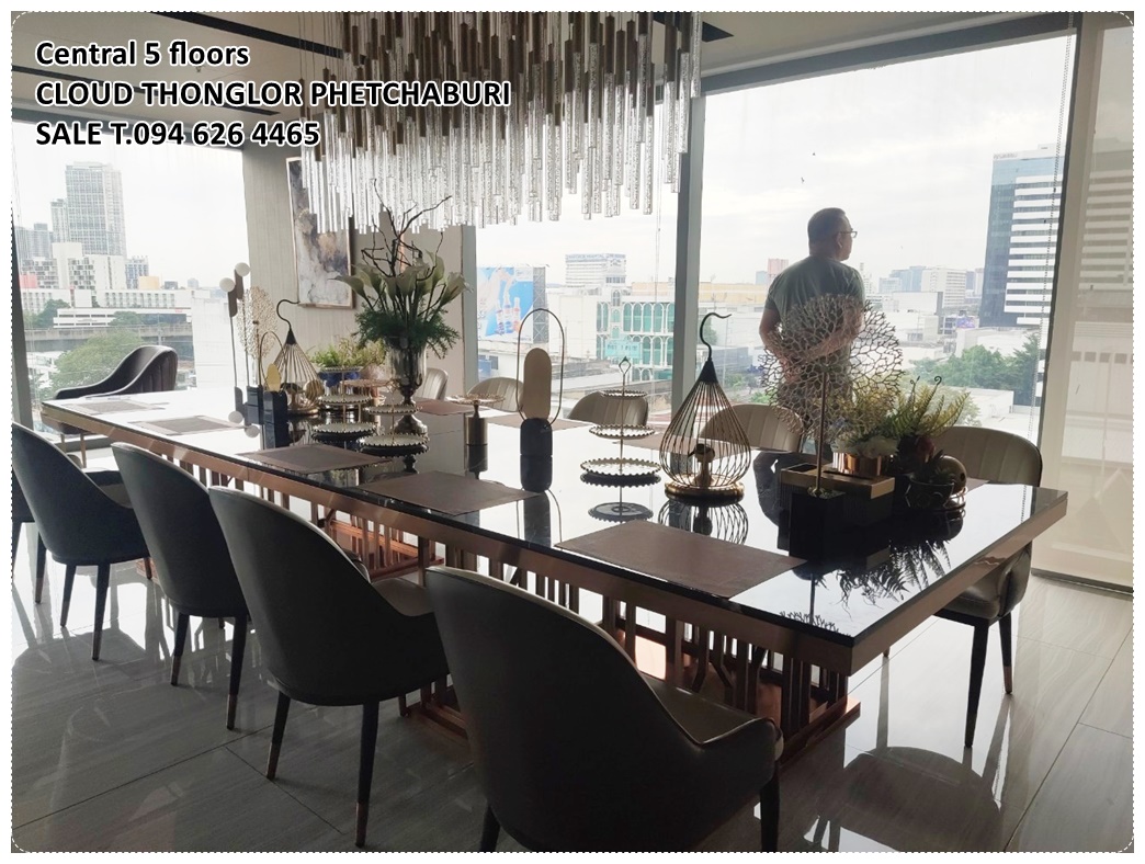 SALE CLOUD THONGLOR PHETCHABURI Cloud ทองหล่อ-เพชรบุรี 2 bed 53.68 ตร.ม. Built-in furniture ชั้น 17