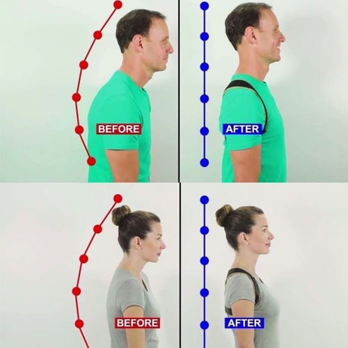 เข็มขัดพยุงหลัง ดัดหลังตรง เสริมบุคลิก POSTURE DOCTOR WH-GE-HE-B2020