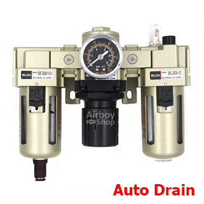 ชุดกรองลม (รุ่น AC) 3 Unit Auto Drain