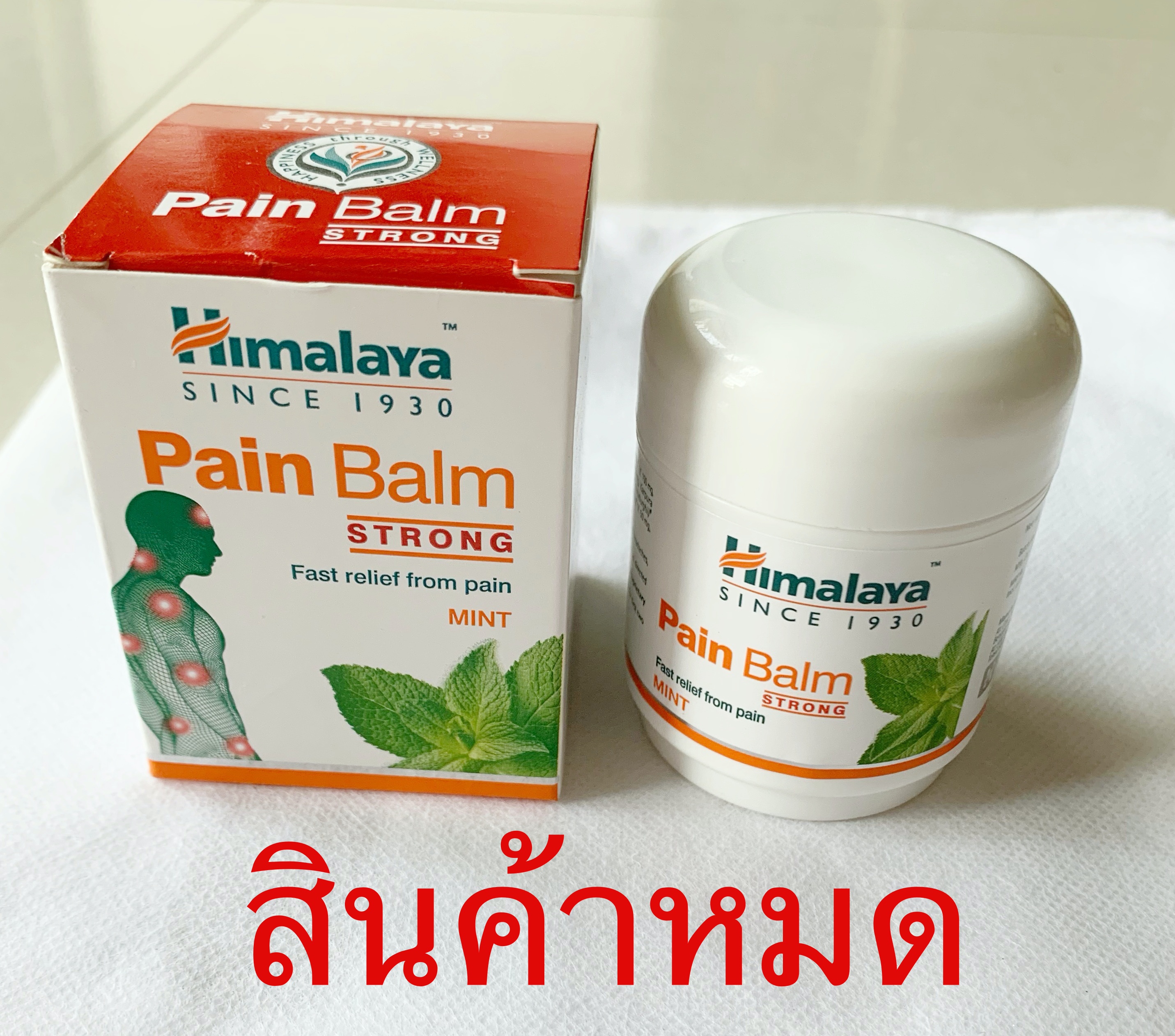 ยาหม่องสมุนไพรสะระแหน่ Pain Balm Strong