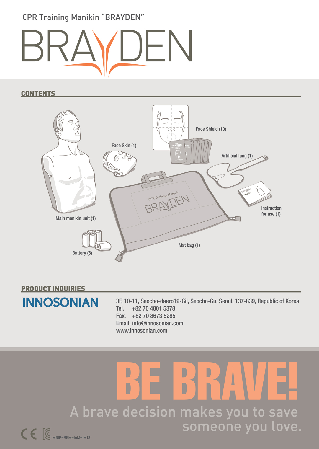 Brayden CPR Training Manikin