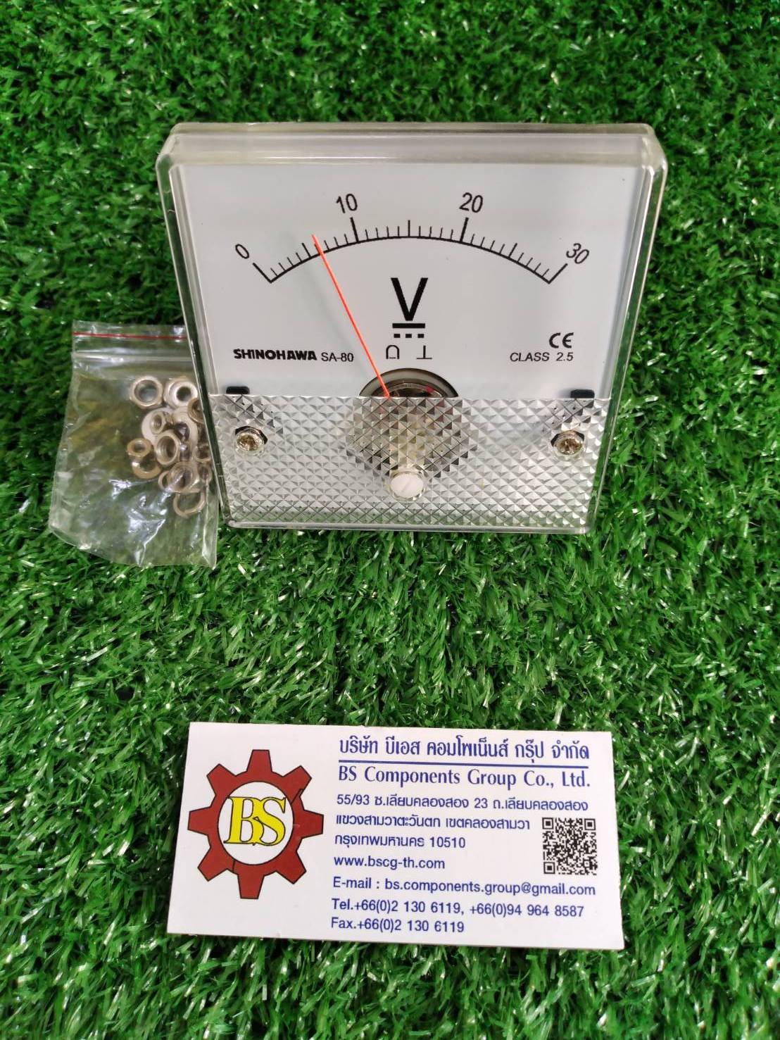 Shinohawa : DC Volt meter 30V DC 80x80mm. (MT852) สำเนา