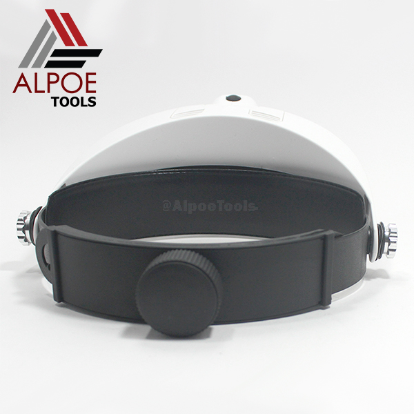 แว่นขยายแบบหมวกสวม มีไฟ เปลี่ยนเลนท์ได้ รุ่น MG81001-G