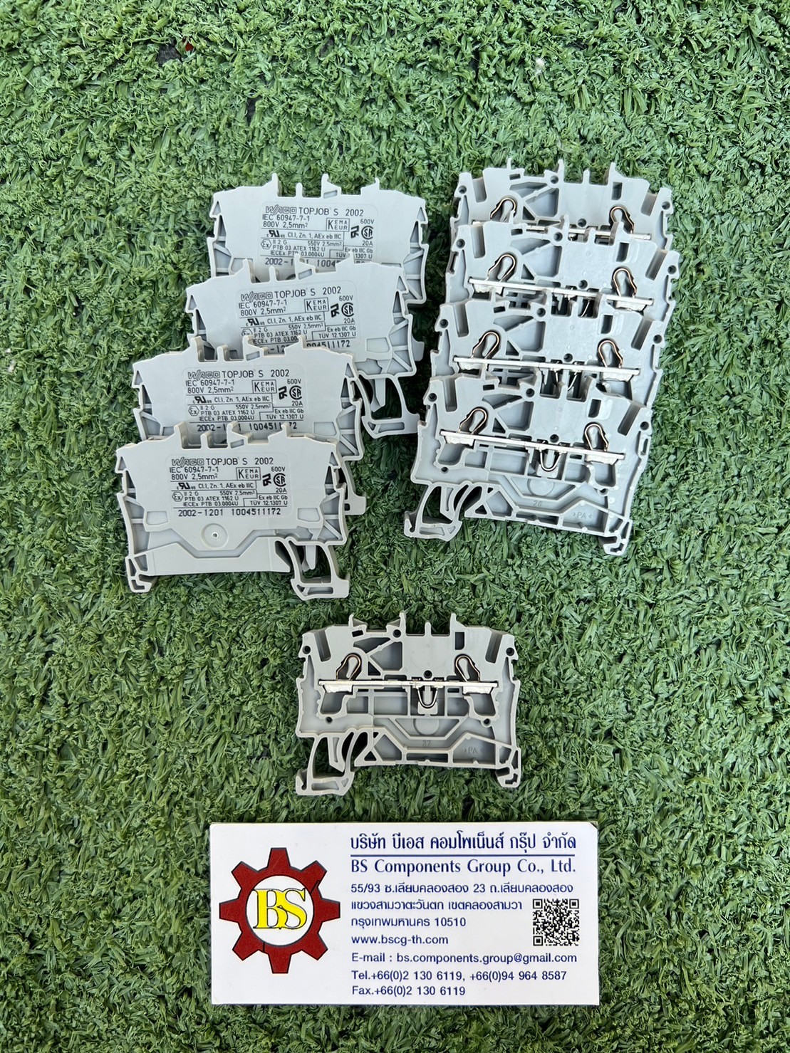 WAGO : 2-conductor through terminal block; 2.5 mm²