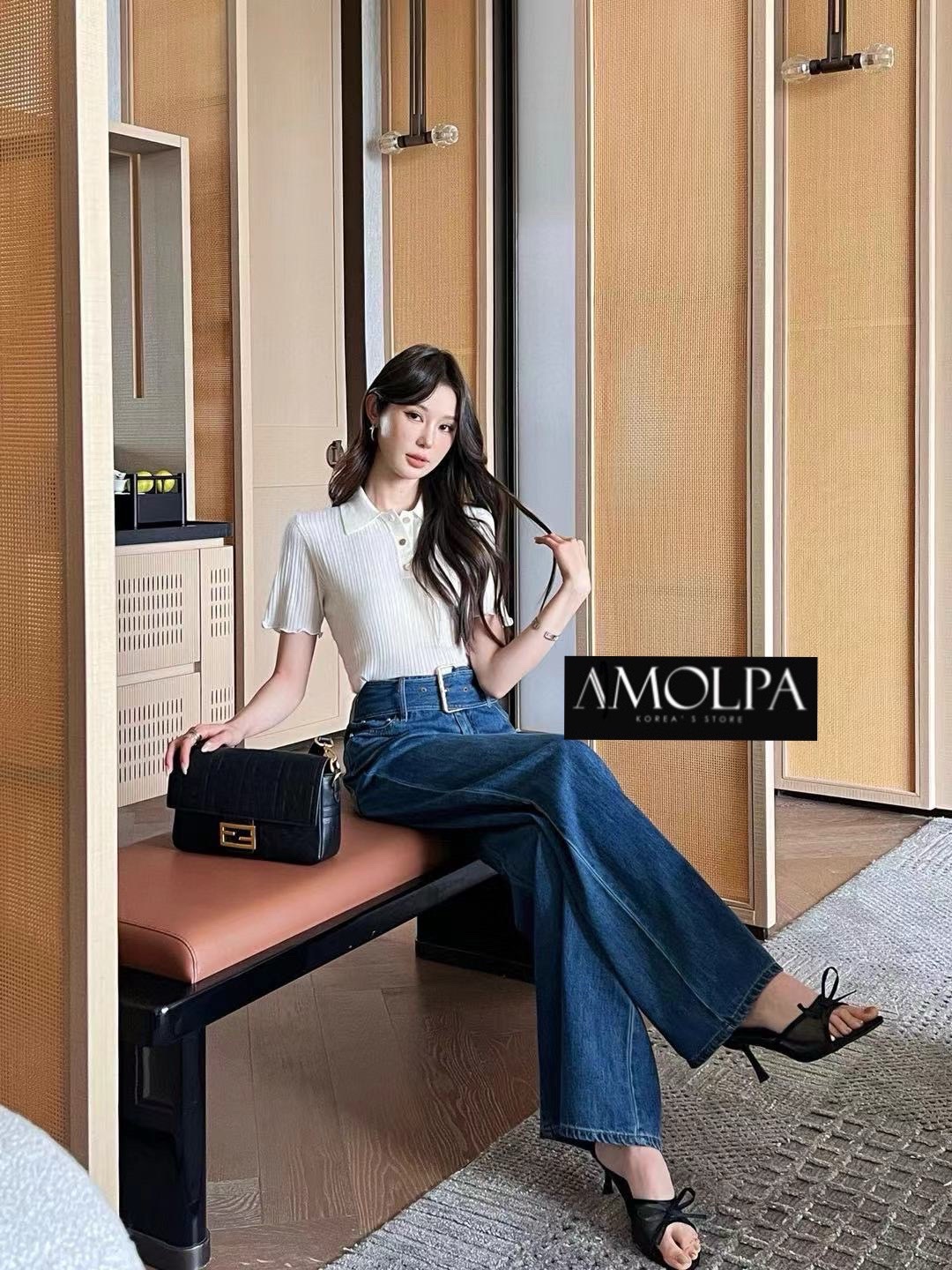 # กางเกงยีนส์ขายาว ชนช๊อปปป สวยม๊ากกก ผ้ายีนส์แท้ 100เปอ อย่างดี พร้อมส่ง !! กางเกงยีนส์ขายาว บอกเลยสวยยย ผ้าดีม๊ากกก จบ ค่า !!ตำด่วนนน!!! แม่จ๋าาา !! !! งานสวยงานดีต้องแบรนด์AMOLPA เท่านั้น