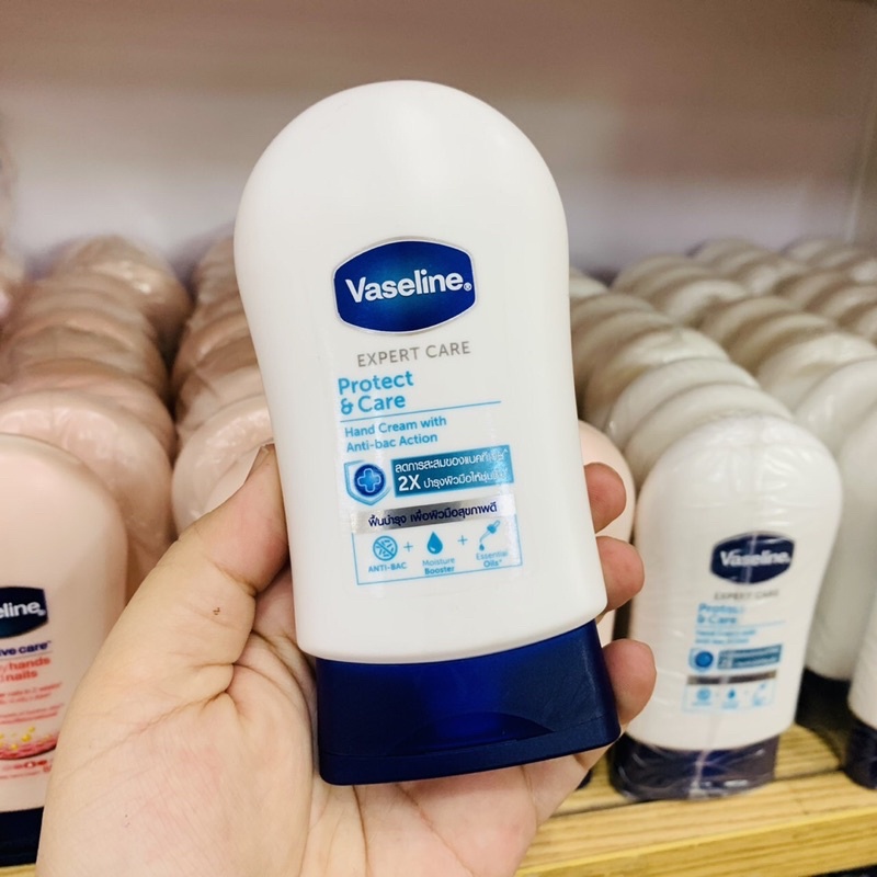 Vaseline Hands and Nails Hand Cream 85 ml มีให้เลือก 2 สูตร Intensive Care กับ Expert Care ครีมบำรุงมือและเล็บ วาสลัน