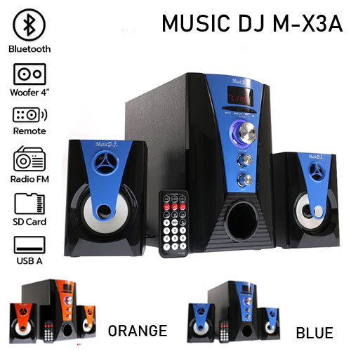 M-X3A Speaker MUSIC D.J. BLUETOOTH FM/KA/MIC USB SP-MJ-20-MX3AX