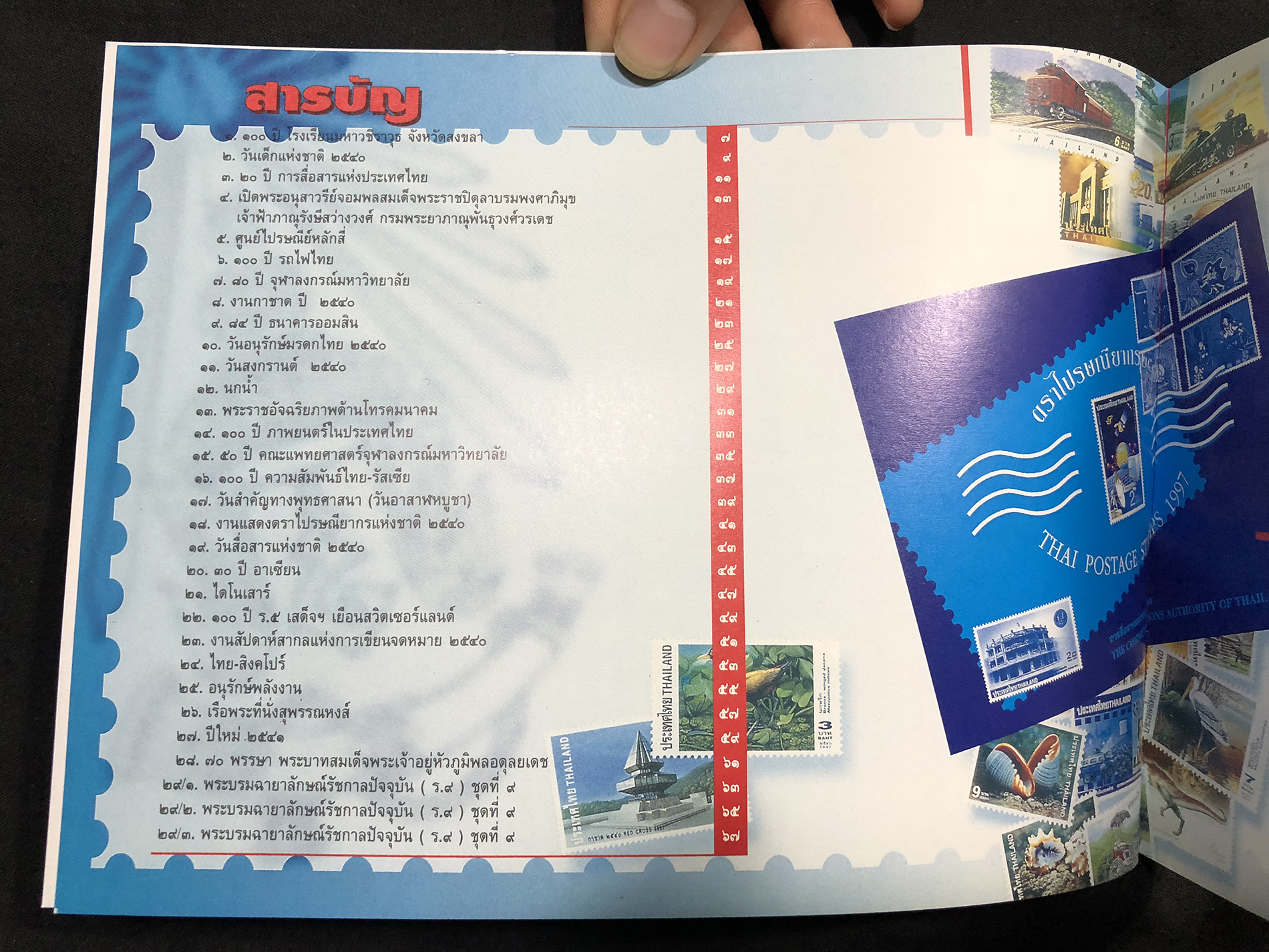 สมุดตราไปรษณียากรไทยประจำปี 2540