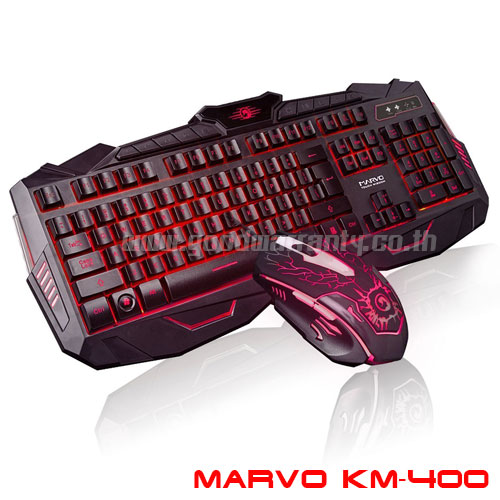 KM400 MARVO KEYBOARD+Mouse 6ปุ่ม USB KB-KM-MV-KM400