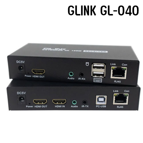 GL-040 HDMI KVM Extender 4K CAT5e/6e120m +USB DA-GO-HM-GL040