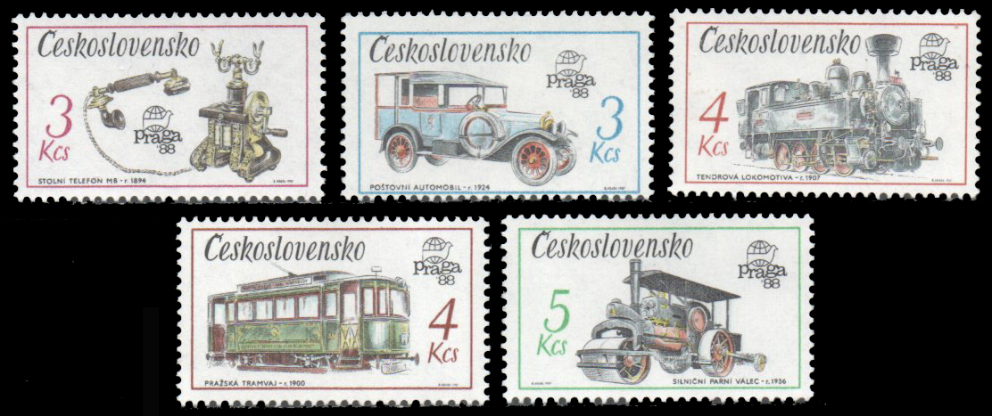 1987 Praga 88 International Stamp Exhibition - Technical Monuments