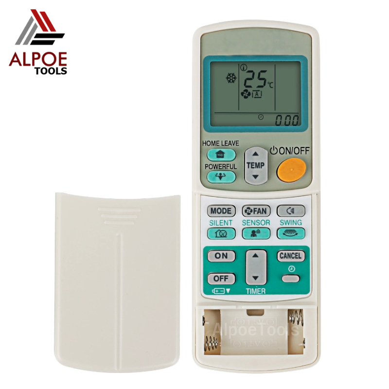 รีโมทแอร์ Daikin ฝาสไลด์ ปุ่ม Powerful , Home Leave